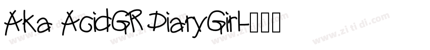 Aka AcidGR DiaryGirl字体转换